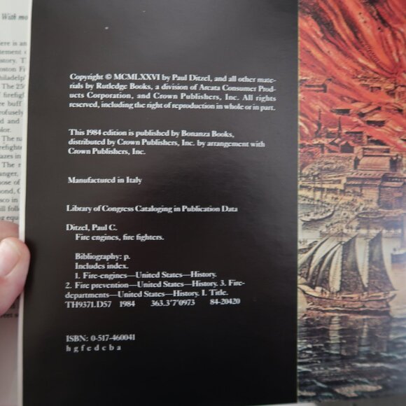 Fire Engines Firefighters HC Paul C. Ditzel 1984 Fire Departments Prevention - Picture 5 of 6